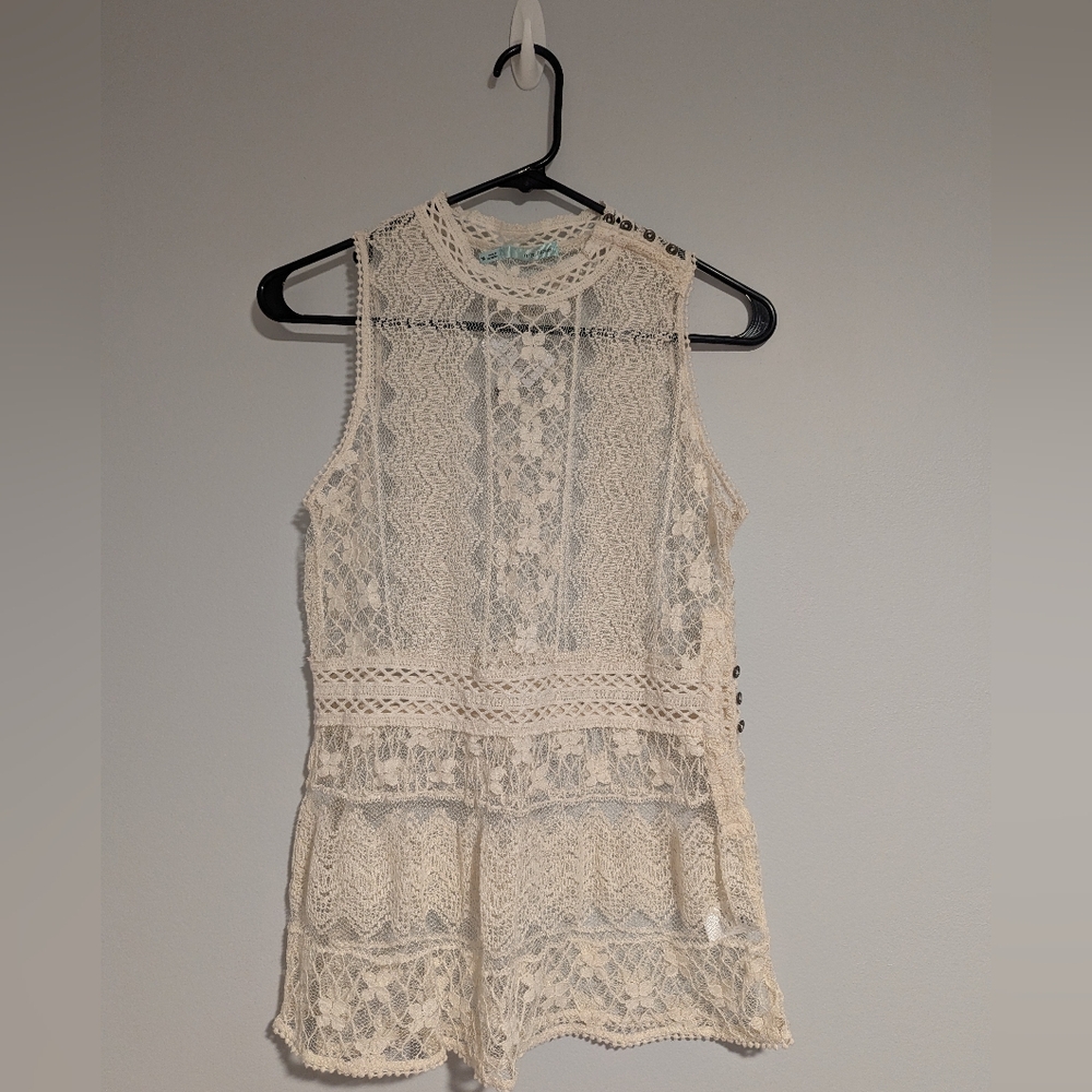 Maurices Cream Lace Top